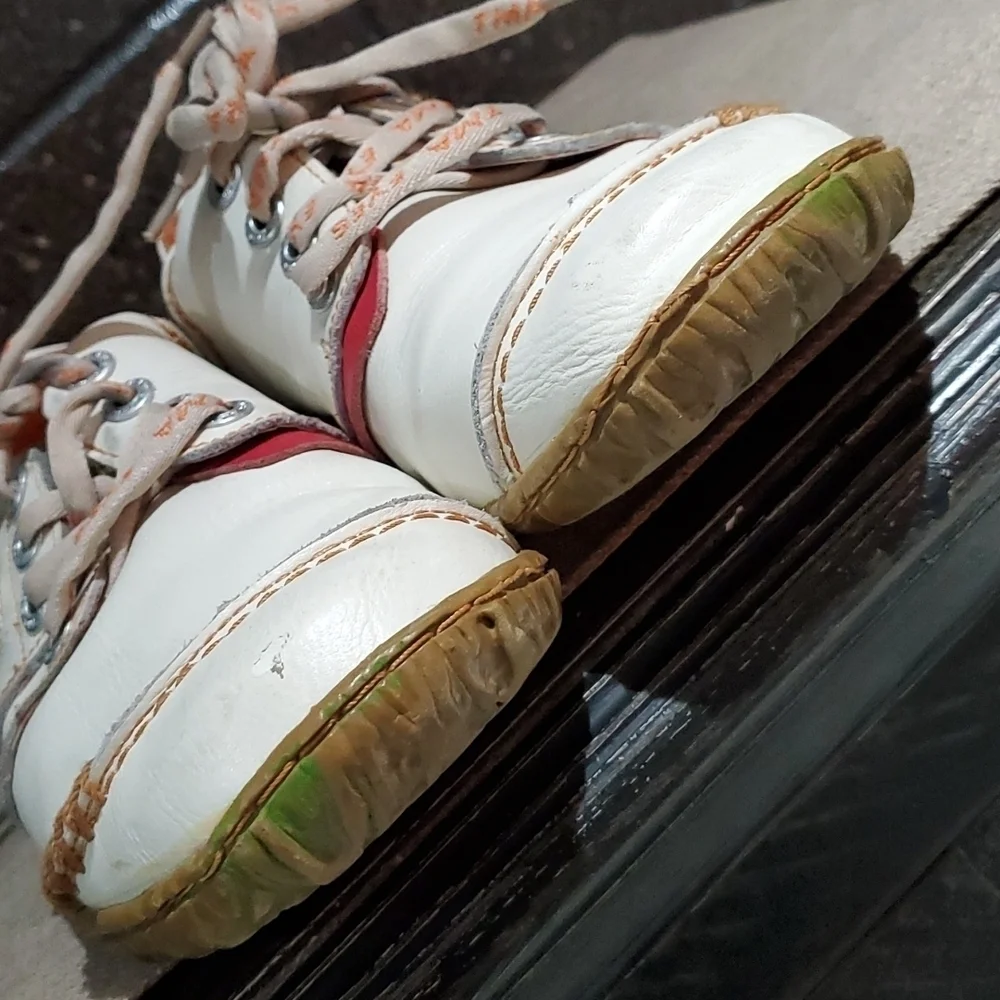 TMA EYES HAND STITCHING SNEAKERS GERMANY UPPER LEATHER WOMENS SIZE 7.5 PATCHWORK
